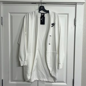 NWT Nike Women’s Open Front White Cardigan